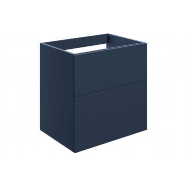 Bielli 590mm 2 Drawer Wall Unit (No Top) - Matt Deep Blue