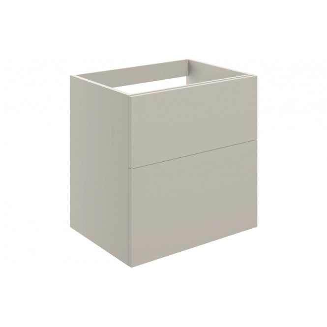 Plumb Warehouse Bielli 590mm 2 Drawer Wall Unit (No Top) - Matt Latte