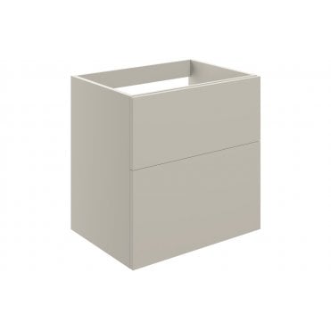 Bielli 590mm 2 Drawer Wall Unit (No Top) - Matt Latte