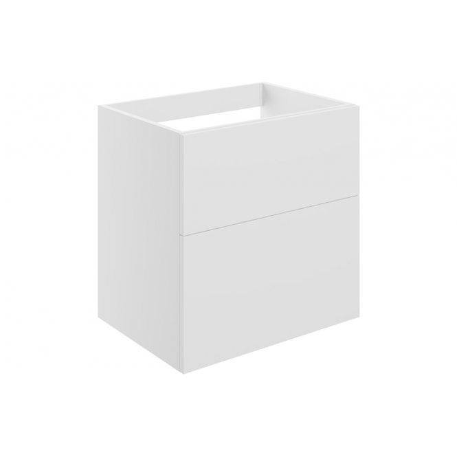 Plumb Warehouse Bielli 590mm 2 Drawer Wall Unit (No Top) - Matt White