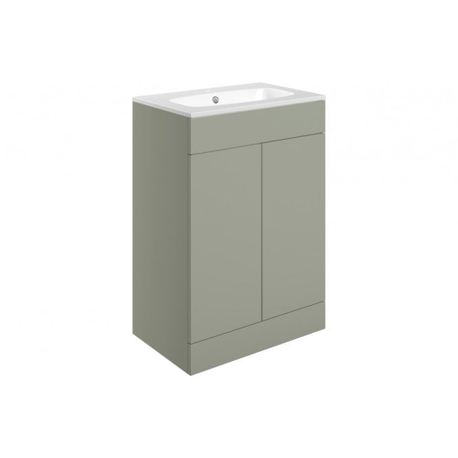 Plumb Warehouse Bielli 615mm Floor Standing 2 Door Basin Unit & Basin (Choose Finish)