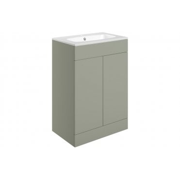 Bielli 615mm Floor Standing 2 Door Basin Unit & Basin (Choose Finish)