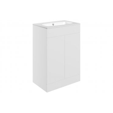 Bielli 615mm Floor Standing 2 Door Basin Unit & Basin (Choose Finish)