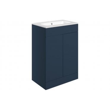 Bielli 615mm Floor Standing 2 Door Basin Unit & Basin (Choose Finish)