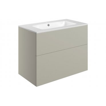 Bielli 815mm Wall Hung 2 Drawer Basin Unit & Basin (Choose Finish)