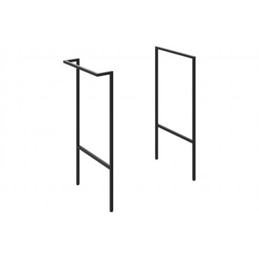 Bielli Optional Frame w/Integrated Towel Rail - Black