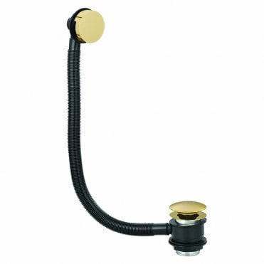 Brushed Brass Bath Waste