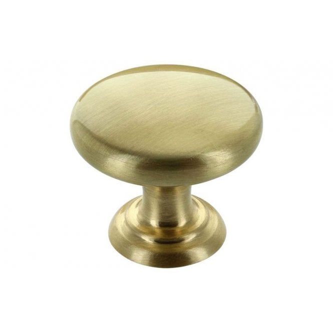 Plumb Warehouse Brushed Brass Door Knob (Single)