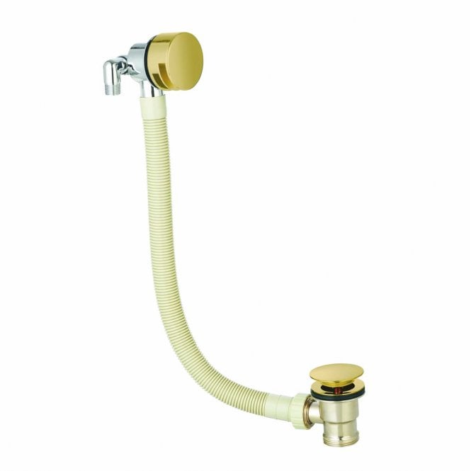 Plumb Warehouse Brushed Brass Round Overflow Filler