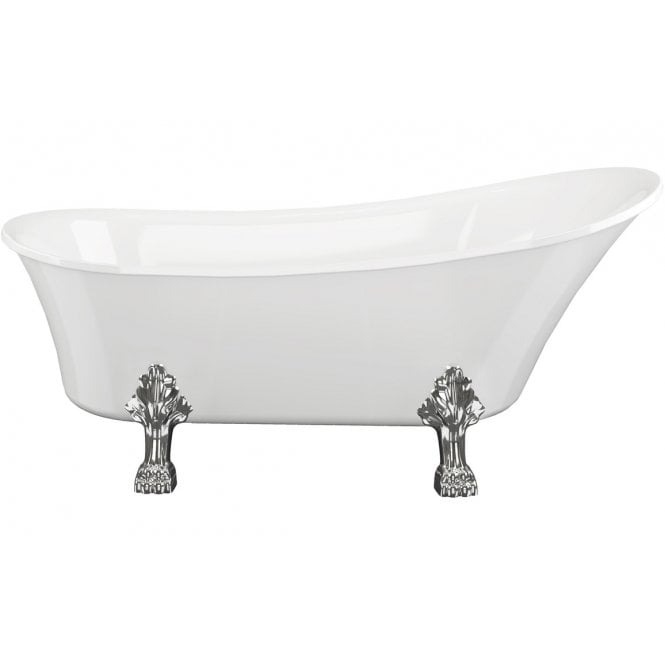 Plumb Warehouse Cantu Freestanding No Tap Hole 1620x710x775mm Bath w/Feet