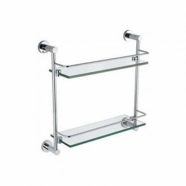 Plumb Warehouse Capita Double Shelf - Chrome