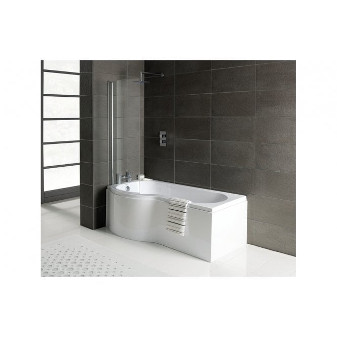 Plumb Warehouse Cassina P-Shape 1700x700 Single End Bath Only