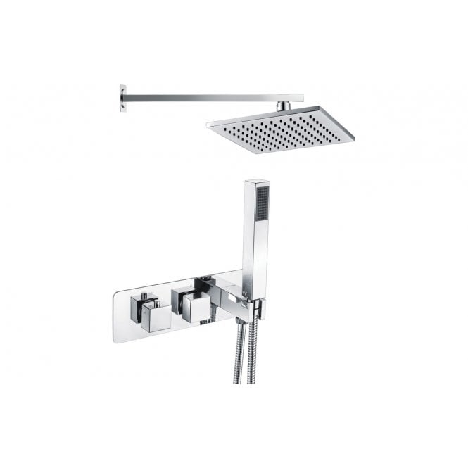 Plumb Warehouse Chioggia Shower Pack One - Twin Two Outlet w/Handset & ABS Overhead