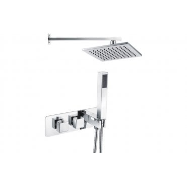 Chioggia Shower Pack One - Twin Two Outlet w/Handset & ABS Overhead