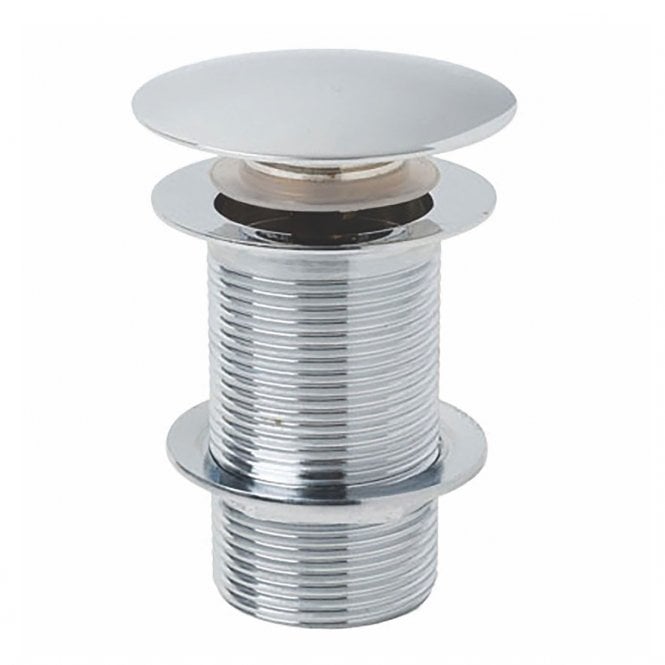 Plumb Warehouse Chrome Round Dome Unslotted Sprung Basin Waste