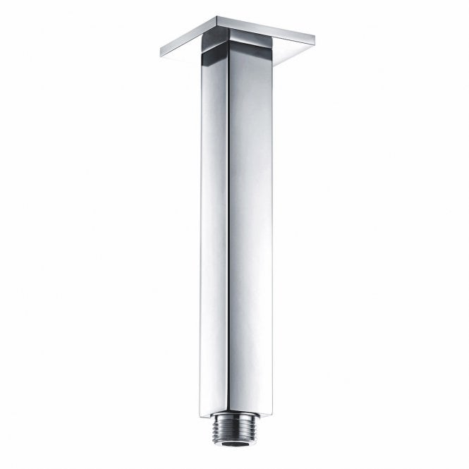 Plumb Warehouse Chrome Square Ceiling Mounted Wall Arm