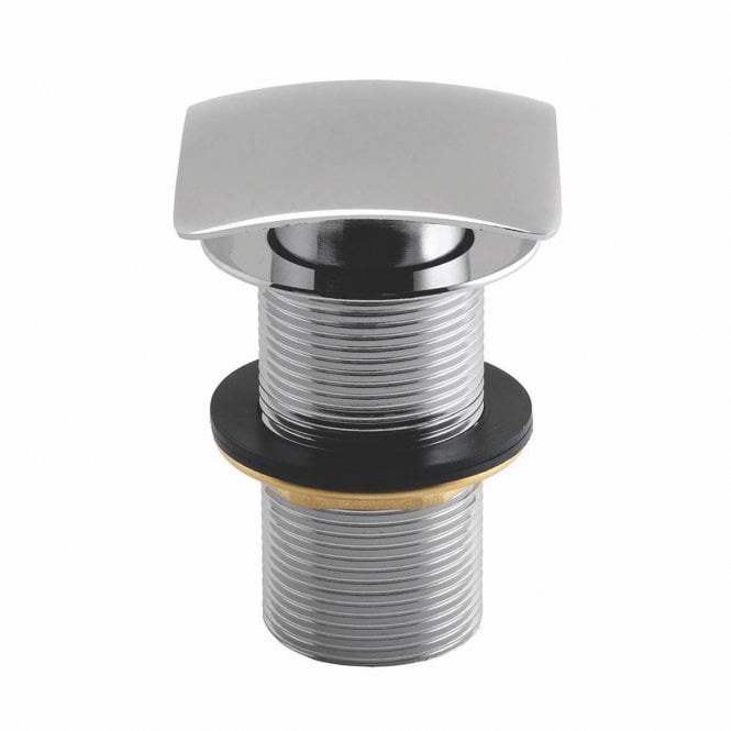 Plumb Warehouse Chrome Square Dome Unslotted Sprung Basin Waste