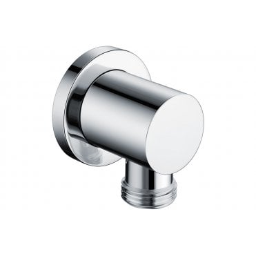 Chrome Wall Outlet Elbow - Round