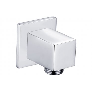 Chrome Wall Outlet Elbow - Square