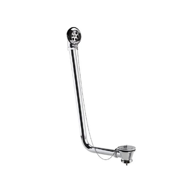 Plumb Warehouse Combi Bath Waste  with Overflow and Parking Plug - Chrome