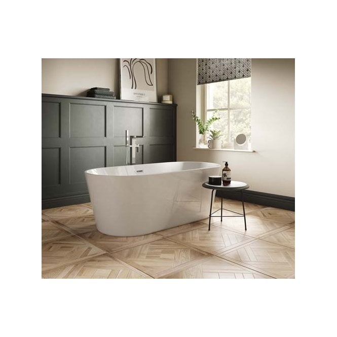 Plumb Warehouse  Como Double Ended Freestanding Bath - White