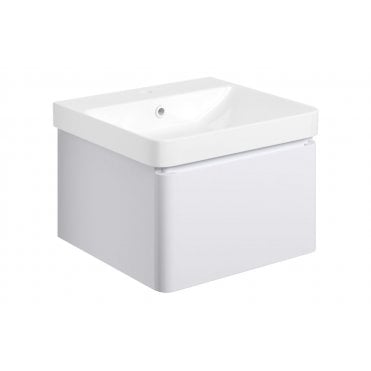 Como Wall Hung 1 Drawer Basin Unit and Basin (Choose Size and Finish)