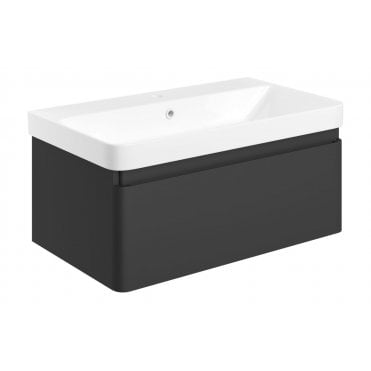 Como Wall Hung 1 Drawer Basin Unit and Basin (Choose Size and Finish)
