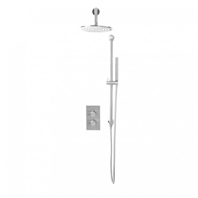 Plumb Warehouse Core Round Handle With Head And Handset Riser Kit
