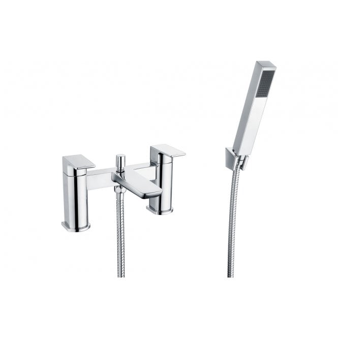 Plumb Warehouse Crotoni Bath Shower Mixer - Shower Kit - Chrome