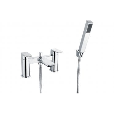 Crotoni Bath Shower Mixer - Shower Kit - Chrome