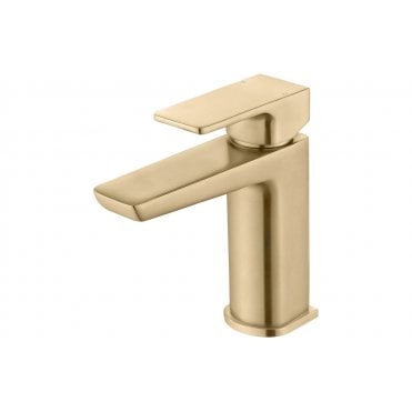 Crotoni Mono Basin Tap - Brushed Brass