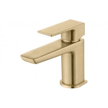 Crotoni Mono Cloakroom Basin Tap - Brushed Brass