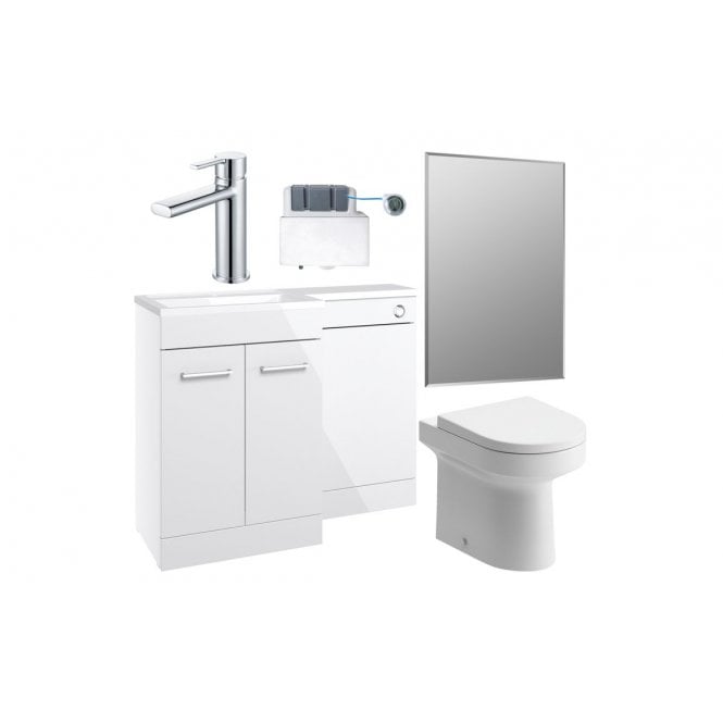 Plumb Warehouse Cuneo 1000mm Furniture and Back-to-Wall WC Pack