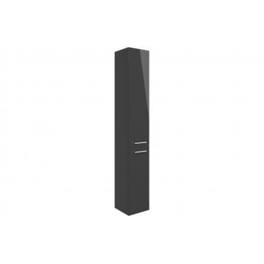 Cuneo 350mm Floor Standing 2 Door Tall Unit - Anthracite Gloss