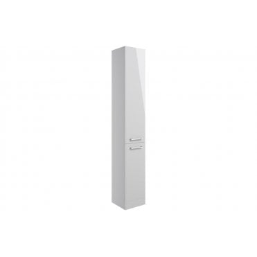 Cuneo 350mm Floor Standing 2 Door Tall Unit - Grey Gloss
