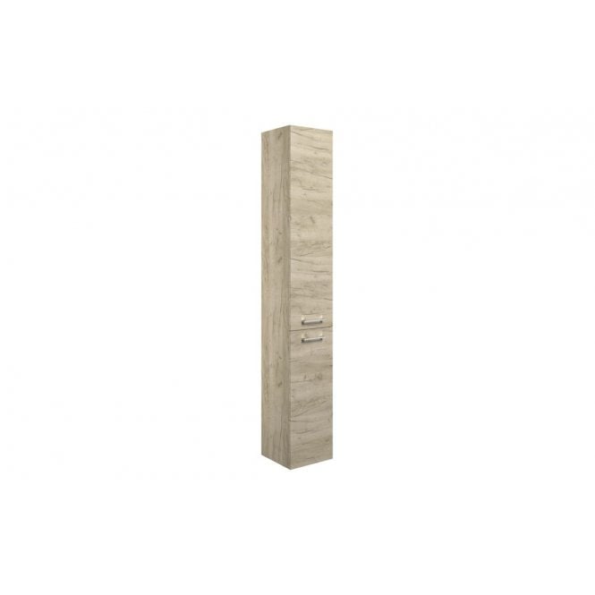 Plumb Warehouse Cuneo 350mm Floor Standing 2 Door Tall Unit - Oak