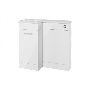 Cuneo Floor Standing L-Shape Pack and Basin (Choose size, handing, finish)