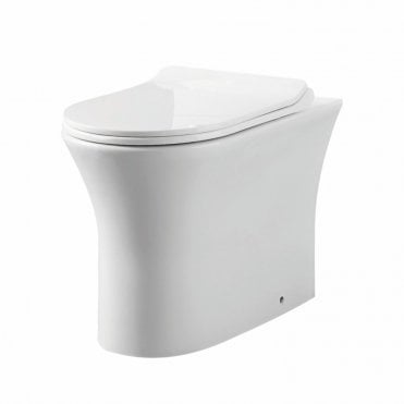 Deia Rimless Comfort Height Back To Wall Toilet With Slim Soft Close Seat