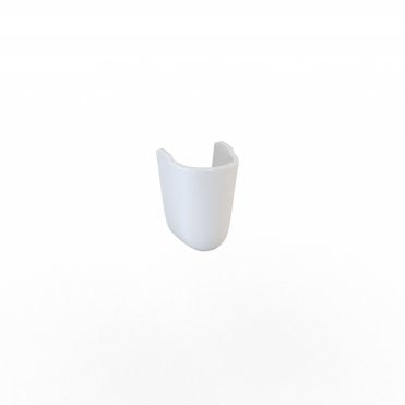Delta 350mm x 225mm Semi Pedestal - White