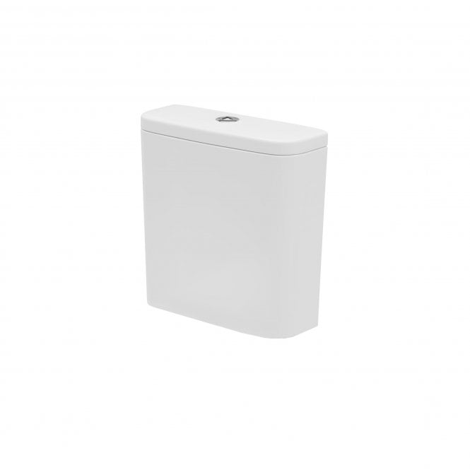 Plumb Warehouse Delta 390mm x 380mm 6/4L Dual Flush Cistern & Mechanism - White