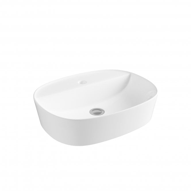 Plumb Warehouse Delta 500mm x 380mm Round Freestanding Bowl Basin - White