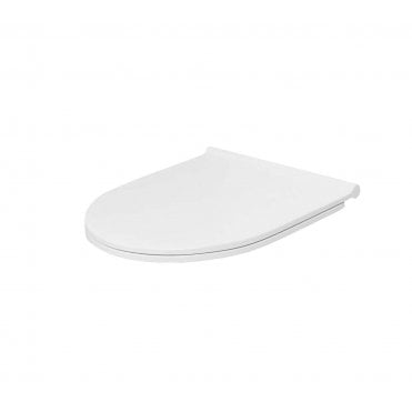 Plumb Warehouse Delta D Shape Slim Soft Close Seat - White