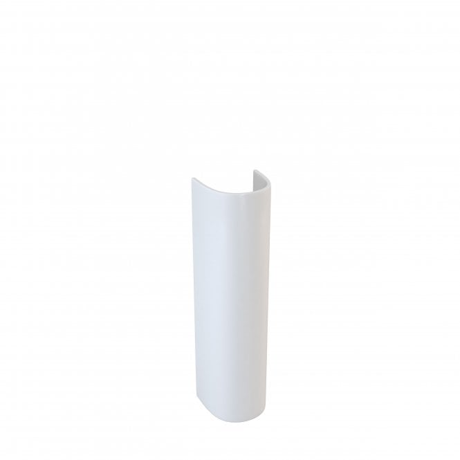 Plumb Warehouse Delta Round 680mm x 185mm Full Pedestal - White