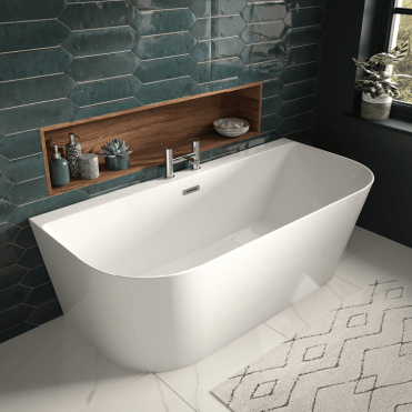 Plumb Warehouse Double Ended Freestanding Bath - 1700mm x 800mm - White