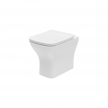 Epsilon Square 400mm x 500mm x 360mm Back To Wall WC Pan - White