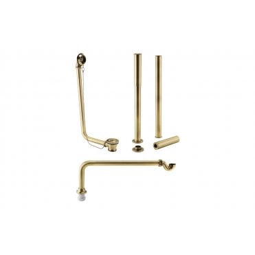 Exposed Bath Plug & Chain Waste with Pipe Shrouds