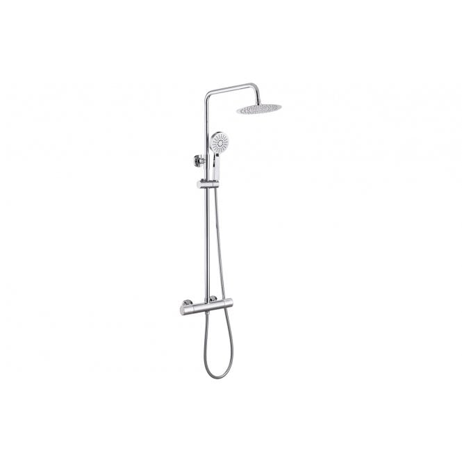 Plumb Warehouse Feltri Cool-Touch Thermostatic Mixer Shower w/Riser & Overhead Kit