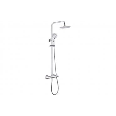 Feltri Cool-Touch Thermostatic Mixer Shower w/Riser & Overhead Kit