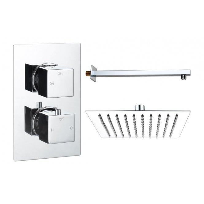 Plumb Warehouse Ferrara Square Shower Valve & Kit Pack 1