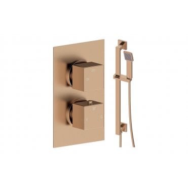 Ferrara Square Shower Valve & Kit Pack 2